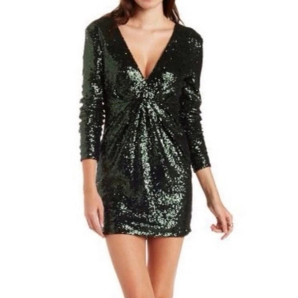 charlotte russe sequin bodycon ress - Picture 2 of 7